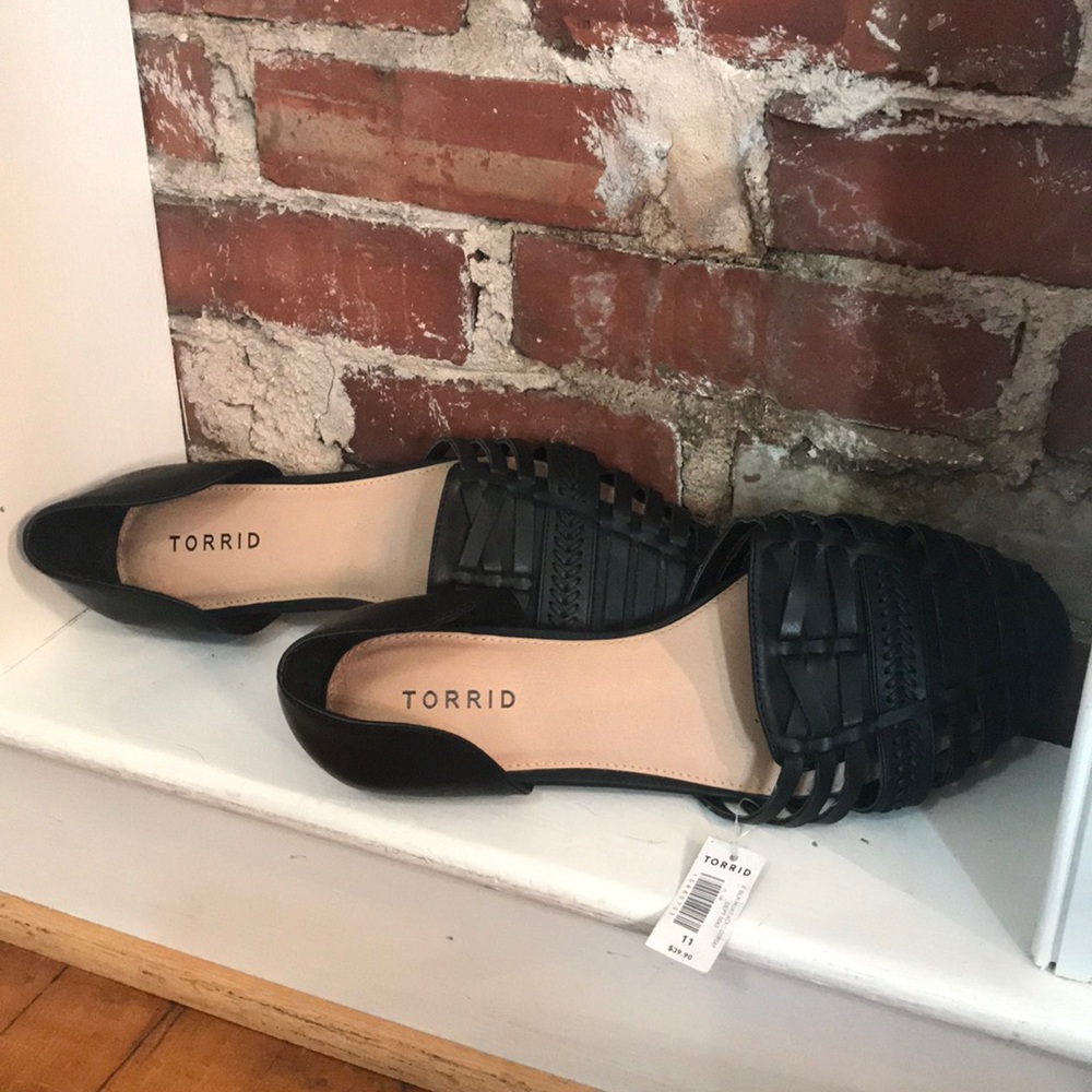 Torrid black huarache flats